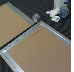 Custom framed art and fabric