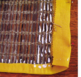 Cover up bamboo blinds 