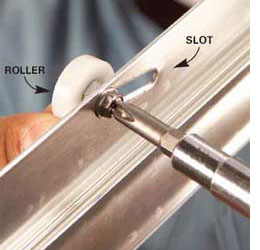 how to adjust or replace shower door