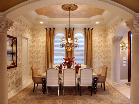 Decorate a formal dining room elegant 