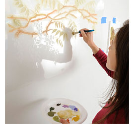 How to stencil on walls 