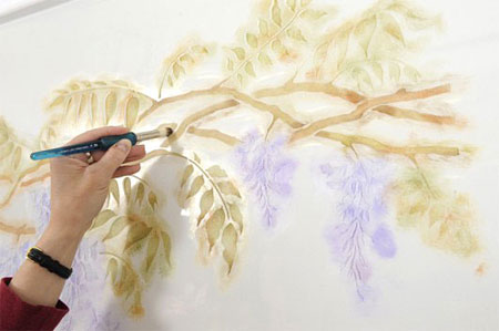 How to stencil on walls 