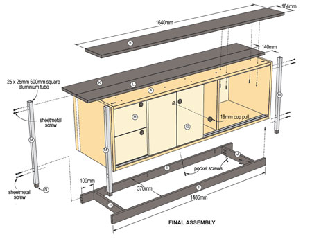 Make a stylish TV cabinet