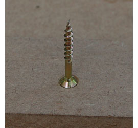 use a countersink bit 