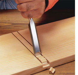 use a wood chisel 