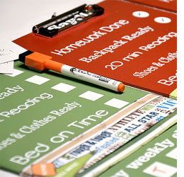 Back to school homework board