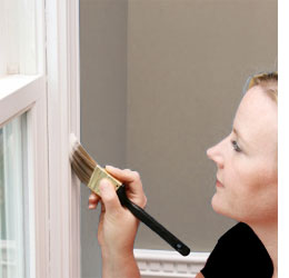 Painting steel window frames 