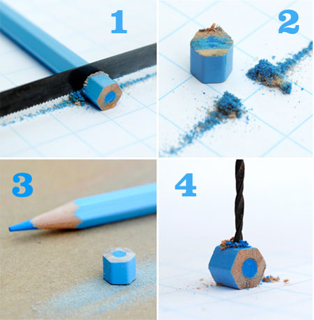 Coloured pencil necklace