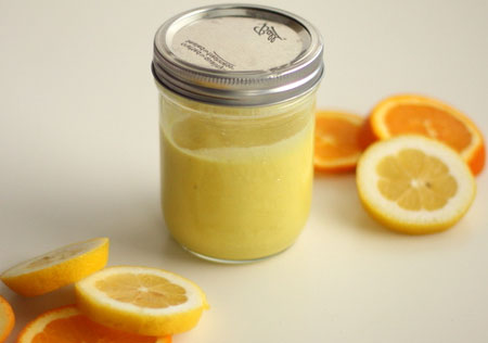 Homemade citrus face scrub 