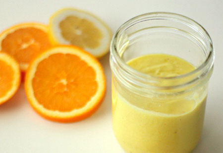 Homemade citrus face scrub 