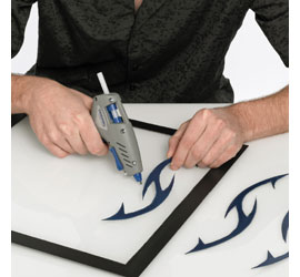 Cool blue computer case