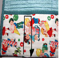 Fabric baby changing bag