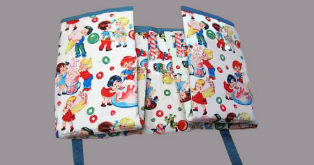 Fabric baby changing bag