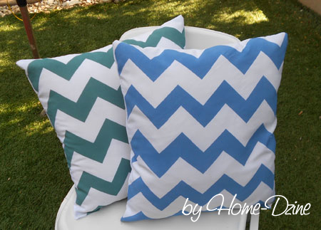 Spray paint on fabric for designer cushions
