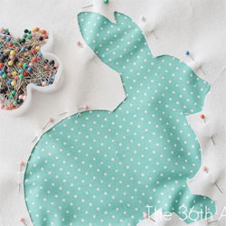 Sew a cute bunny cushion