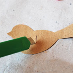 Cardboard and wire bird cages