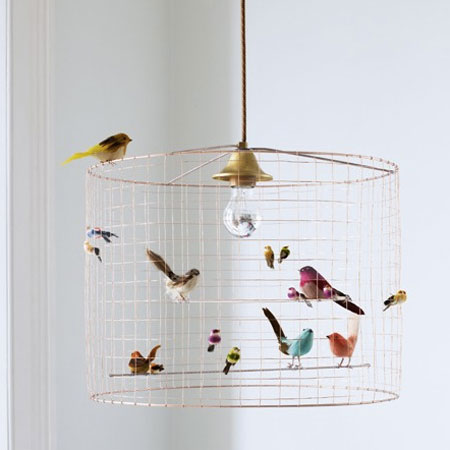 lampshade bird cage
