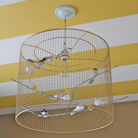 wire lamp shade bird cage