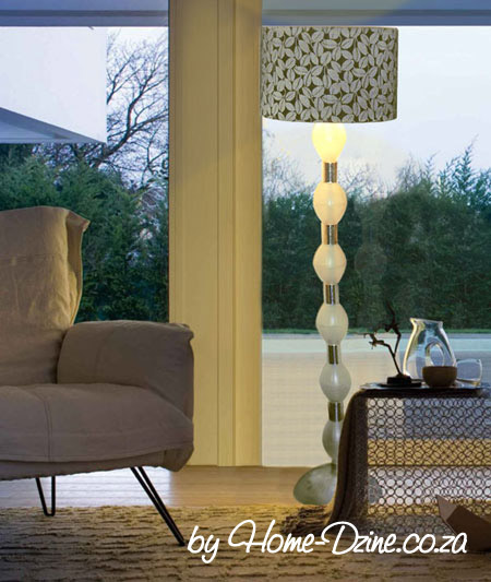 lamp of recycled plastic bottles