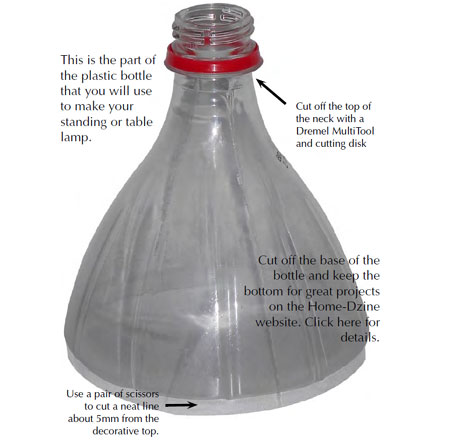 repurpose top of plastic bottle