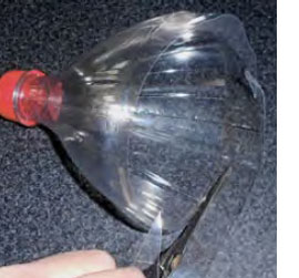 A floor lamp from plastic bottles!