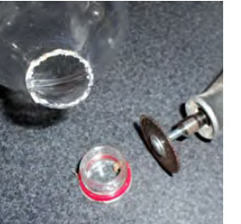 A floor lamp from plastic bottles!