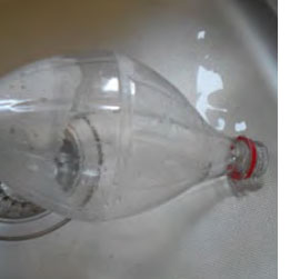 A floor lamp from plastic bottles!