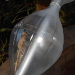 A floor lamp from plastic bottles!