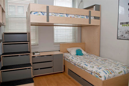 modern plywood childs bed design