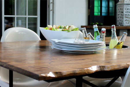 New tabletop for garden table