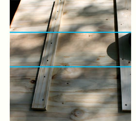 New tabletop for garden table