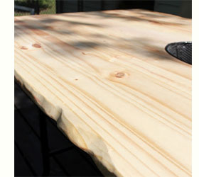 New tabletop for garden table