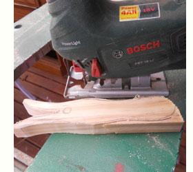 How to make a knitting fork 