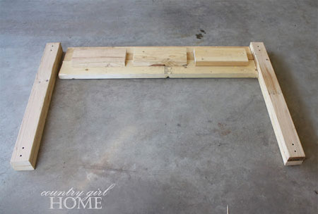 Make a rustic console table