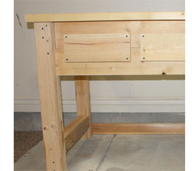 make a rustic consle table