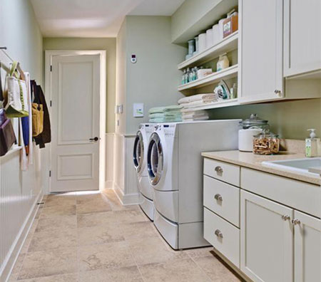 laundry plan modern white shaker
