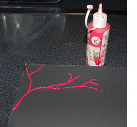 Kids art with tin foil