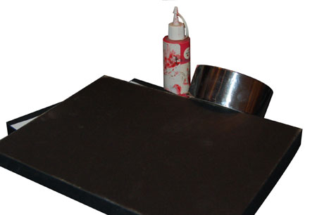 Kids art with tin foil