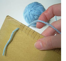 Make a simple weaving loom 