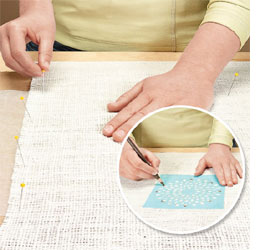 Burlap or linen table runner