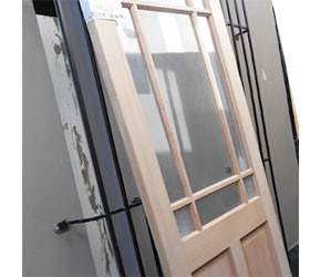 Front door gets a makeover new door with glass panels