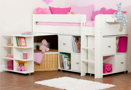 Make furniture with boxes or cubes 