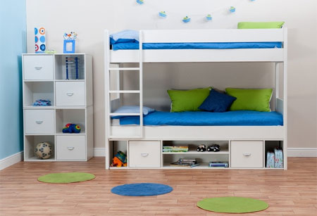 Make furniture with boxes or cubes 