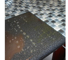 mosiac tile worktop