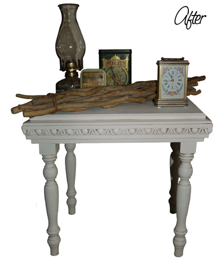 distress or age a side table