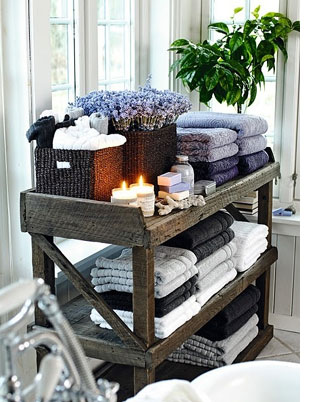 Ideas for bathroom shelves reclaimed pallets