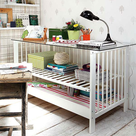 repurpose reuse upcycle recycle cot or crib