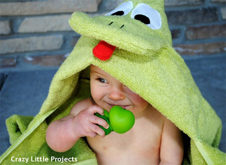 super-cuddly hooded towels