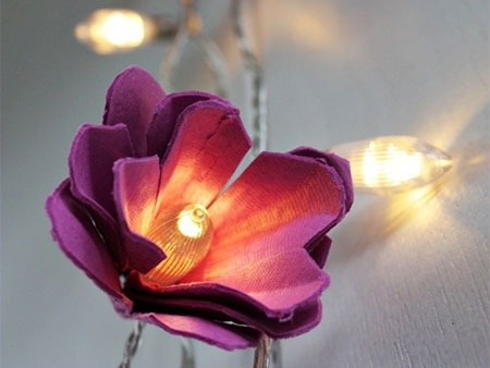 Recycle egg cartons into beautiful flowers