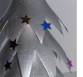 Recycle plastic bottles for Christmas craft projects